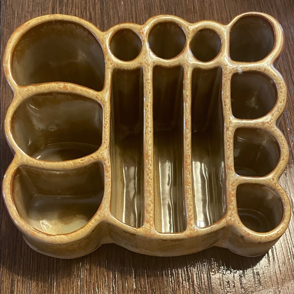 Vintage Ceramic Desktop Organizer